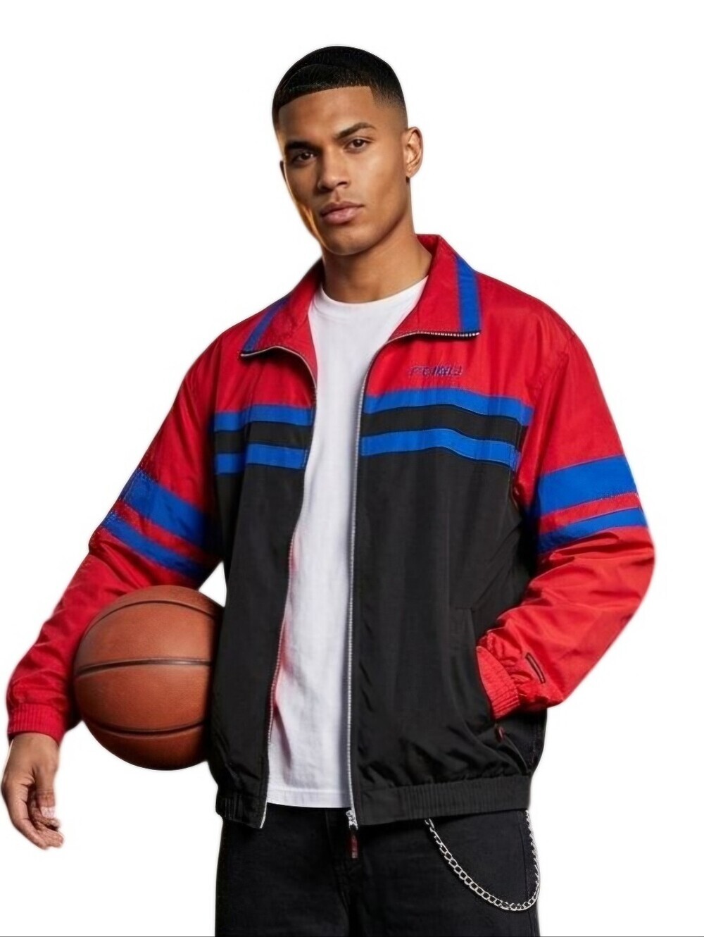 FUBU Vintage Windbreaker Colorblock Full Zip Jacket 90s Y2K Hip Hop Size XL